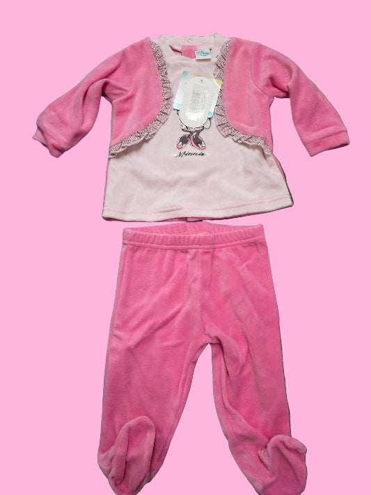 Tutina neonato Ellepi Disney ciniglia Minnie co 4439