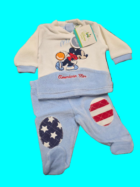 Tutina neonato ciniglia Disney Topolino Usa